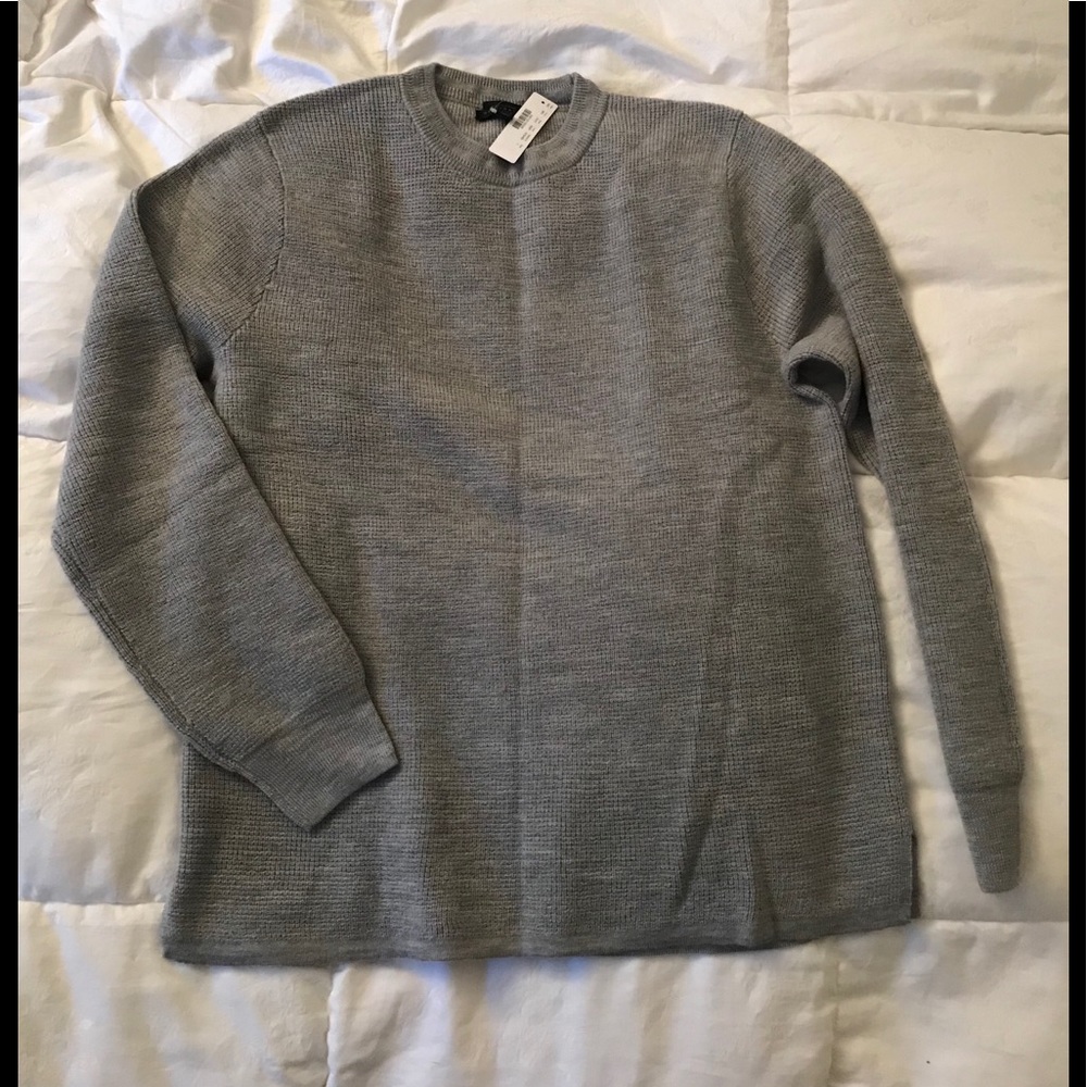 Men’s J Crew waffle knit sweater size L